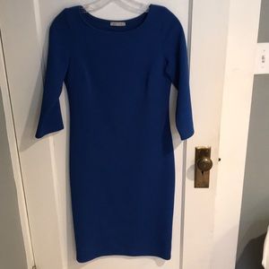 Blue dress with 3/4 sleeves